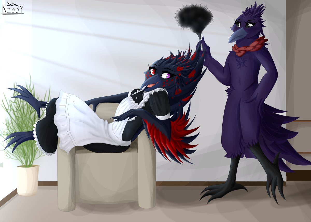 My bf is the worst maid ever, wouldn’t recommend her 

Made by nebbybyb on discord!