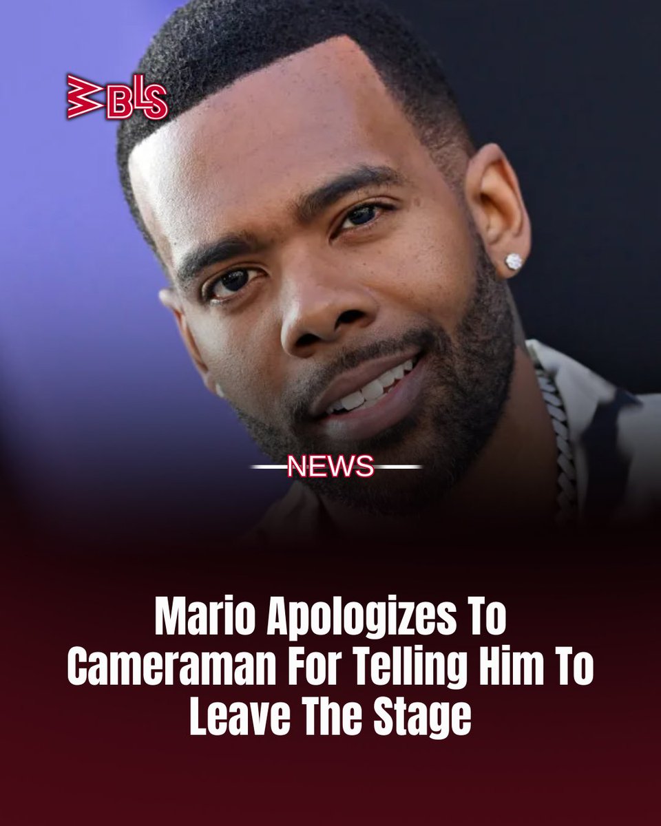 Mario apologized for telling a cameraman to leave the stage during a recent live performance.

Learn more here: wbls.com/news/mario-apo…