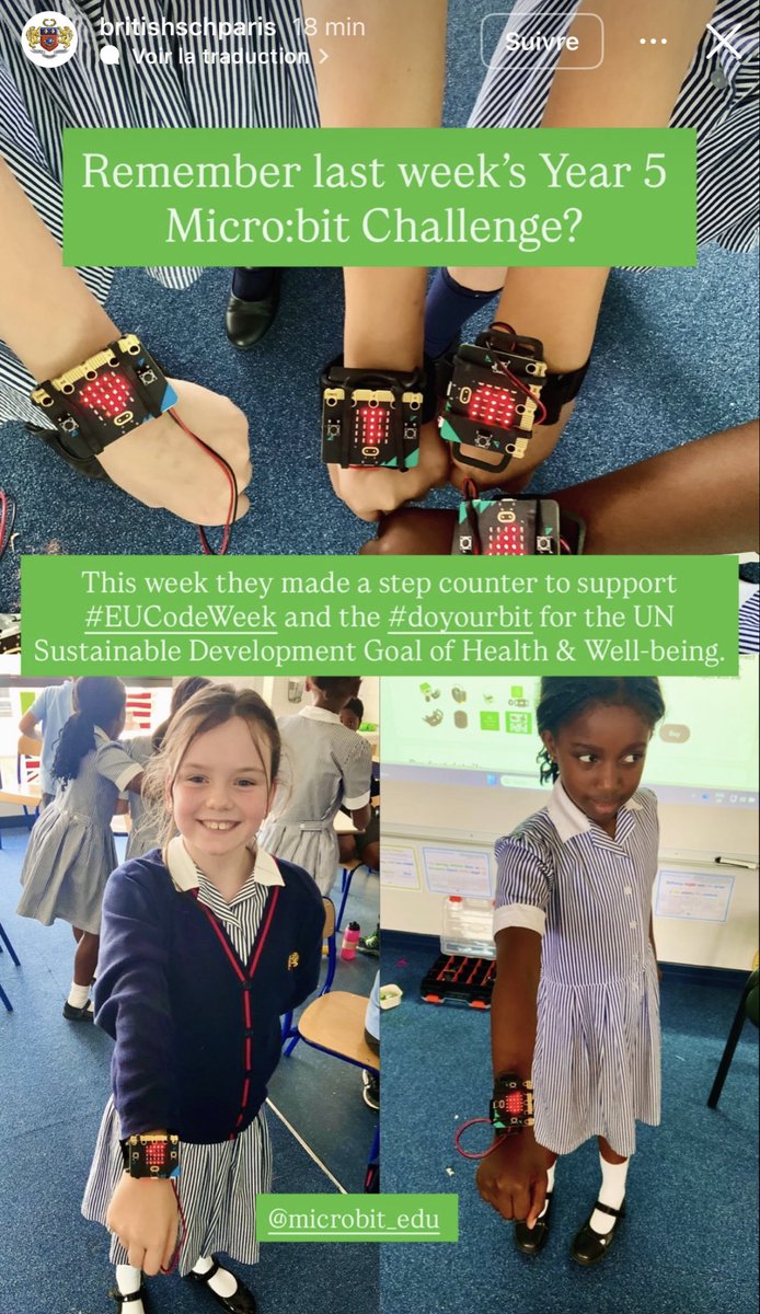 MissMcCluskey's tweet image. For this week’s @microbit_edu challenge we tested out the Micro:bit wearables ⌚️for EU Code week 🇪🇺
Children made step counters, and tested them with fitness moves to K-Pop Demon Hunters soundtrack 🎧ྀི♪⋆.✮
#MicrobitChampions
#EUCodeWeek #DigitalSkills