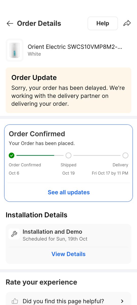 Y_Vaishnav's tweet photo. @Flipkart I Ordered on 6 Oct 2025 . Parcel May be Delivered On 17 Oct 2025 But . My order is Not Trackable And Your Support  system Is Not Responding. My Order is Prepaid. Now I have only way to get Refund is Consumer Court.

Thank For Your Great Service. https://t.co/2xXonsPzin