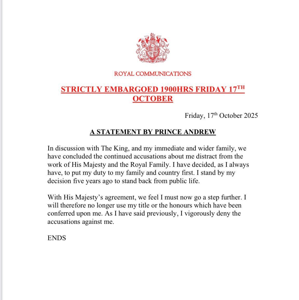 JamesOKeefeIII's tweet image. O&apos;KEEFE MEDIA ACCOUNTABILITY: Prince Andrew strips himself of Royal Family titles after O&apos;Keefe Media Group exposé on Prince Andrew advisor John Bryan. Bryan is quoted as saying, 

&quot;He [Prince Andrew] was f*cking underage girls.&quot; 

This marks the first response from the Royal…