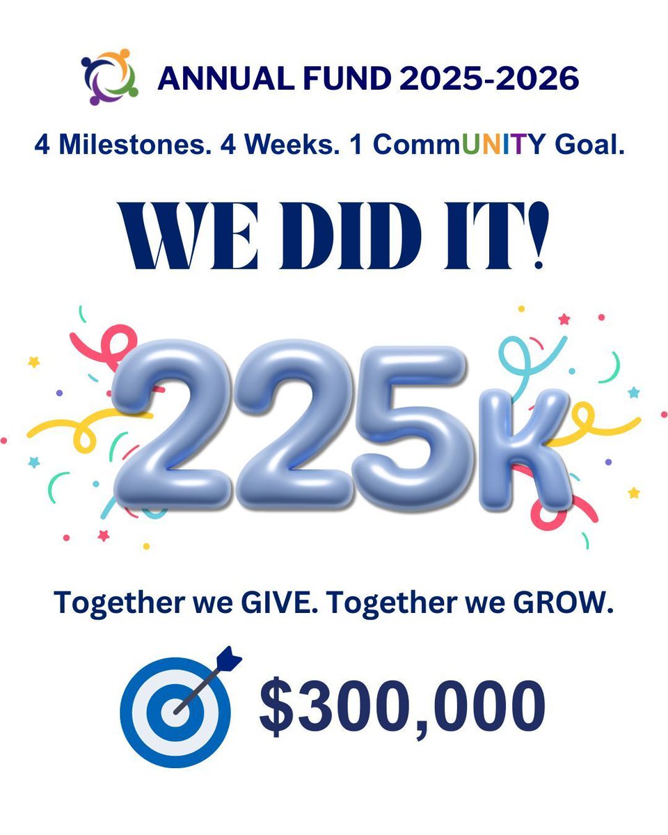 UnityDelray's tweet image. We’ve raised over $225K—but we’re not done yet! Help us hit $300K by Oct 31 and watch Dr. Hoppe work from the ROOF! 🧗♂️ Every gift counts toward 100% participation. 💙
👉 Donate: form-renderer-app.donorperfect.io/give/unity-sch…
#UnitySchoolFL #AnnualFund #MonthOfGiving