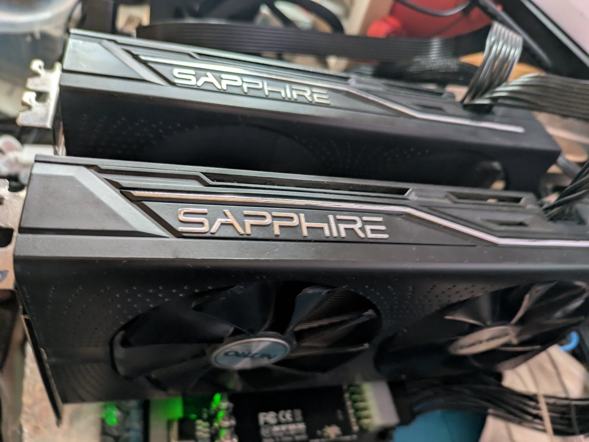 Lookie here! The RX470 8G got a companion and together they can run gpt4-oss 20B MXFP4 MoE using llama.cpp for 12-13 tps (on Windows11, on Linux should be 2-3 times higher). each repurposed mining GPU bought for the price of 1 pizza