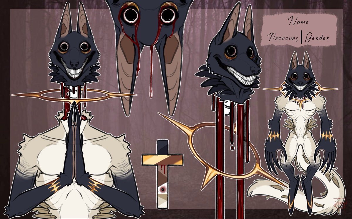 Either this coming Sunday or Monday I’ll be taking a few customs since I’m getting through some bigger stuff in my queue, if you’d like to be added to the ping list for when I open feel free to lemme know :D!
(I can do customs OR an already established character in this ref form)