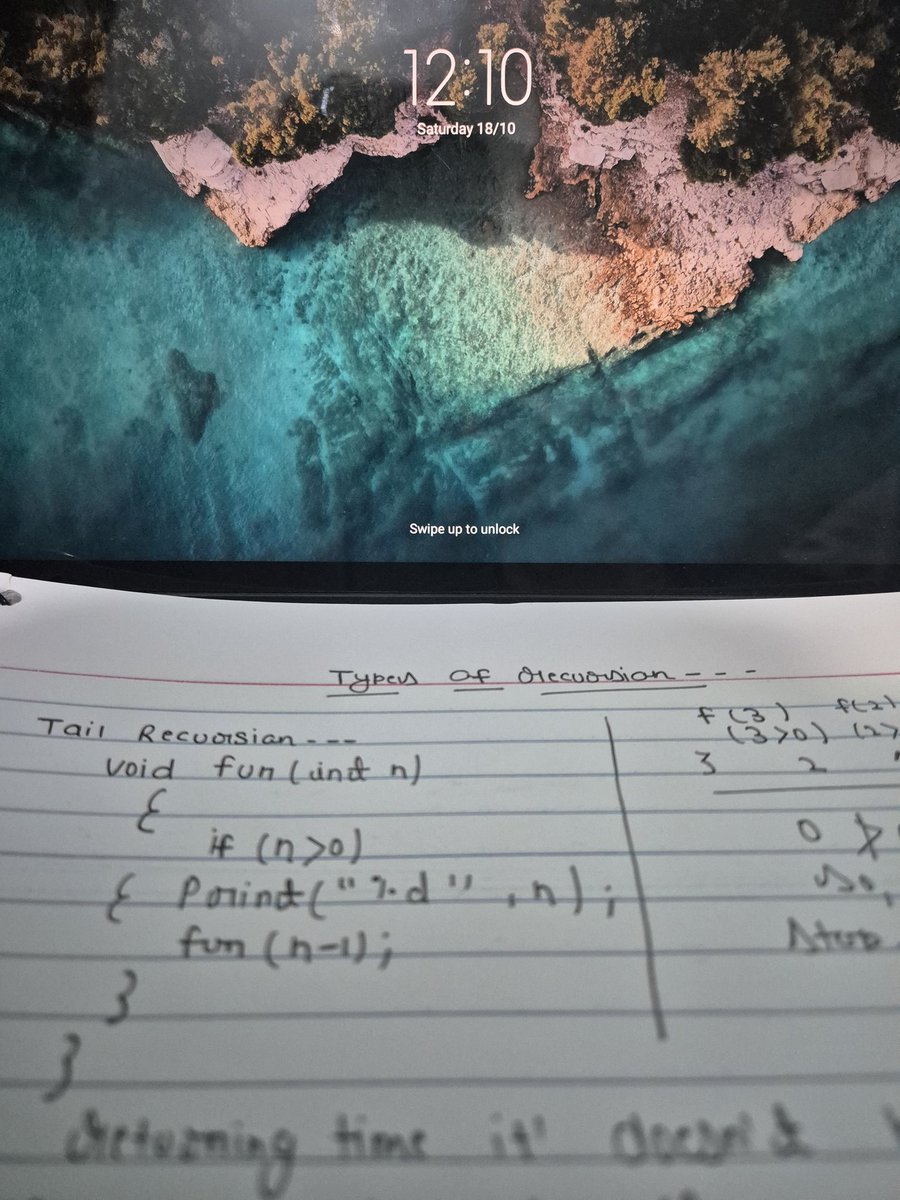 AS_1829's tweet image. Day 10
&amp;gt; Covered the fundamentals and types of Recursion today.
#100DaysOfCode #ProgrammingProgress #DSA