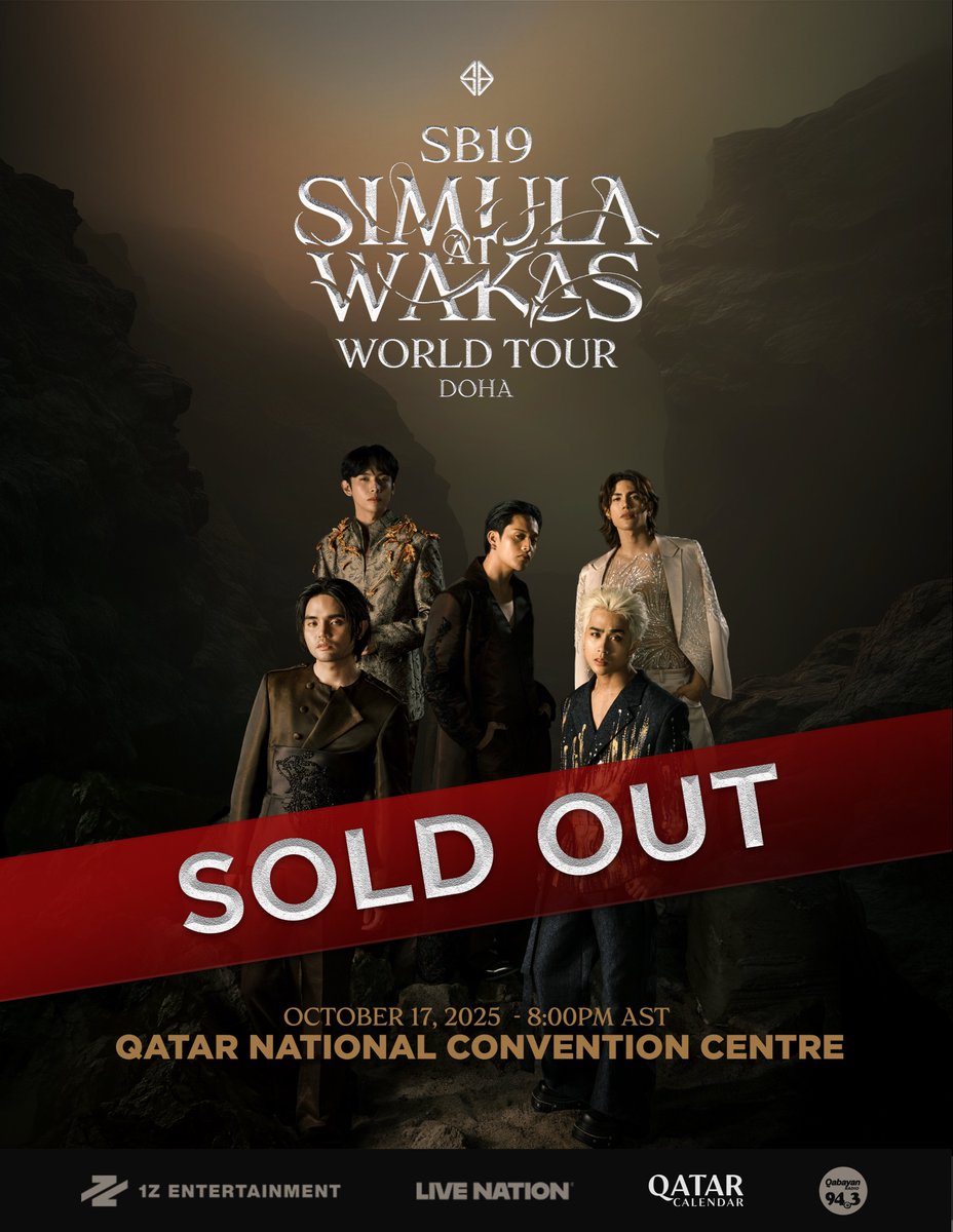 🍎 Simula at Wakas World Tour: Doha

The tickets to the Simula at Wakas World Tour in Doha are now SOLD OUT! What a way to end our Middle East tour this year 🤘

October 17, 2025 - 8PM AST
Qatar National Convention Centre

#SimulaAtWakas
#SB19 #SB19SaW #SaWWorldTour