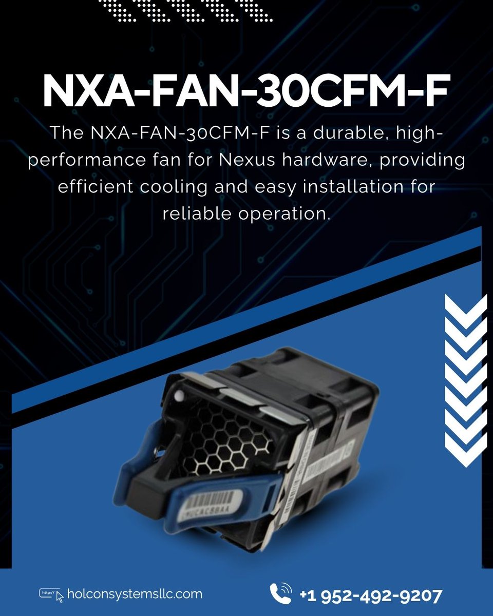 exciscokit's tweet image. Stay cool under pressure with the NXA-FAN-30CFM-F, a high-performance cooling fan designed for Nexus hardware. 
#holconsystems #networkingsolutions #ithardware #networkefficiency  #businessconnectivity