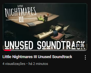 Attention again to all LN soundtrack lovers: The full unused soundtrack video is out on youtube!!
Felt it would be better doing this again rather than doing a thread with each separately.
LINK: youtube.com/watch?v=9eFS3T…
#LittleNightmares