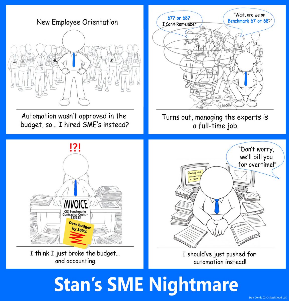 STIGAutomation's tweet image. Manual CIS Benchmarks implementation: powered by caffeine, chaos, and regret.
It doesn’t have to be this hard.

#Automation #CISBenchmarks #CISeasy