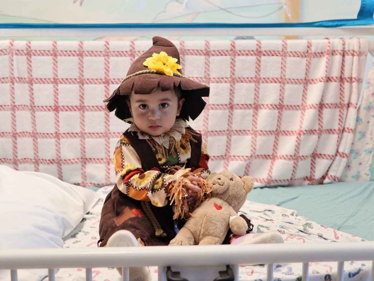 radychildrens's tweet photo. Halloween spirit is in full swing at #RadyChildrens! 💙 Our patients are loving their new fa-boo-lous costumes, generously gifted by our partners at @SpiritHalloween. Thank you for bringing smiles &amp; festive fun to our kiddos! 👻🎃 https://t.co/5I617zoWde
