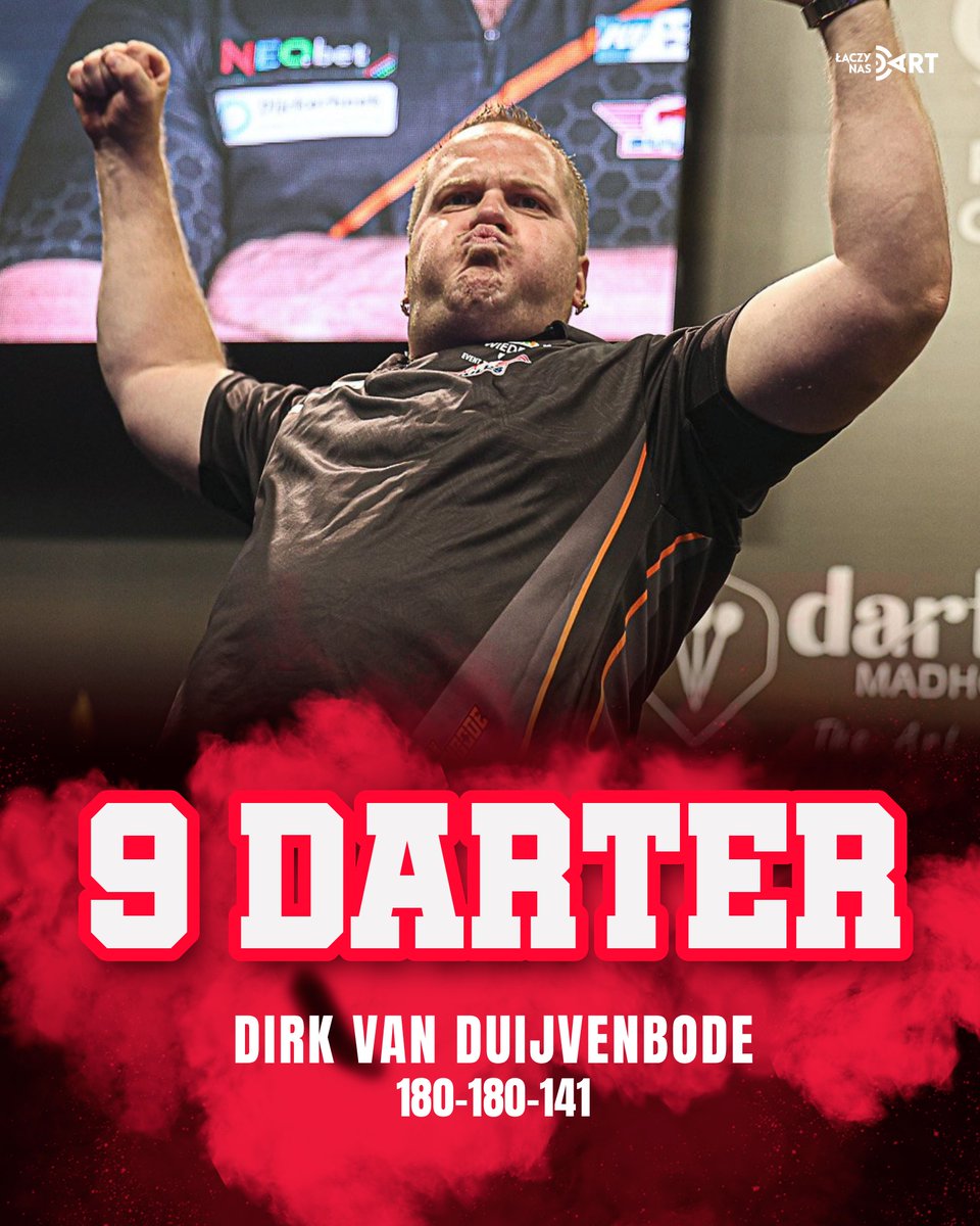 🚨 𝗣𝗜𝗘𝗥𝗪𝗦𝗭𝗬 𝗥𝗔𝗭 𝗡𝗔 𝗪𝗜𝗘𝗟𝗞𝗜𝗘𝗝 𝗦𝗖𝗘𝗡𝗜𝗘 🚨

T17-T18-D18! Dirk van Duijvenbode popisał się dziewiątą lotką w starciu z Karelem Sedlackiem 💥

Idealne wejście w rywalizację w Hildesheim! 🤩
#łączynasdart