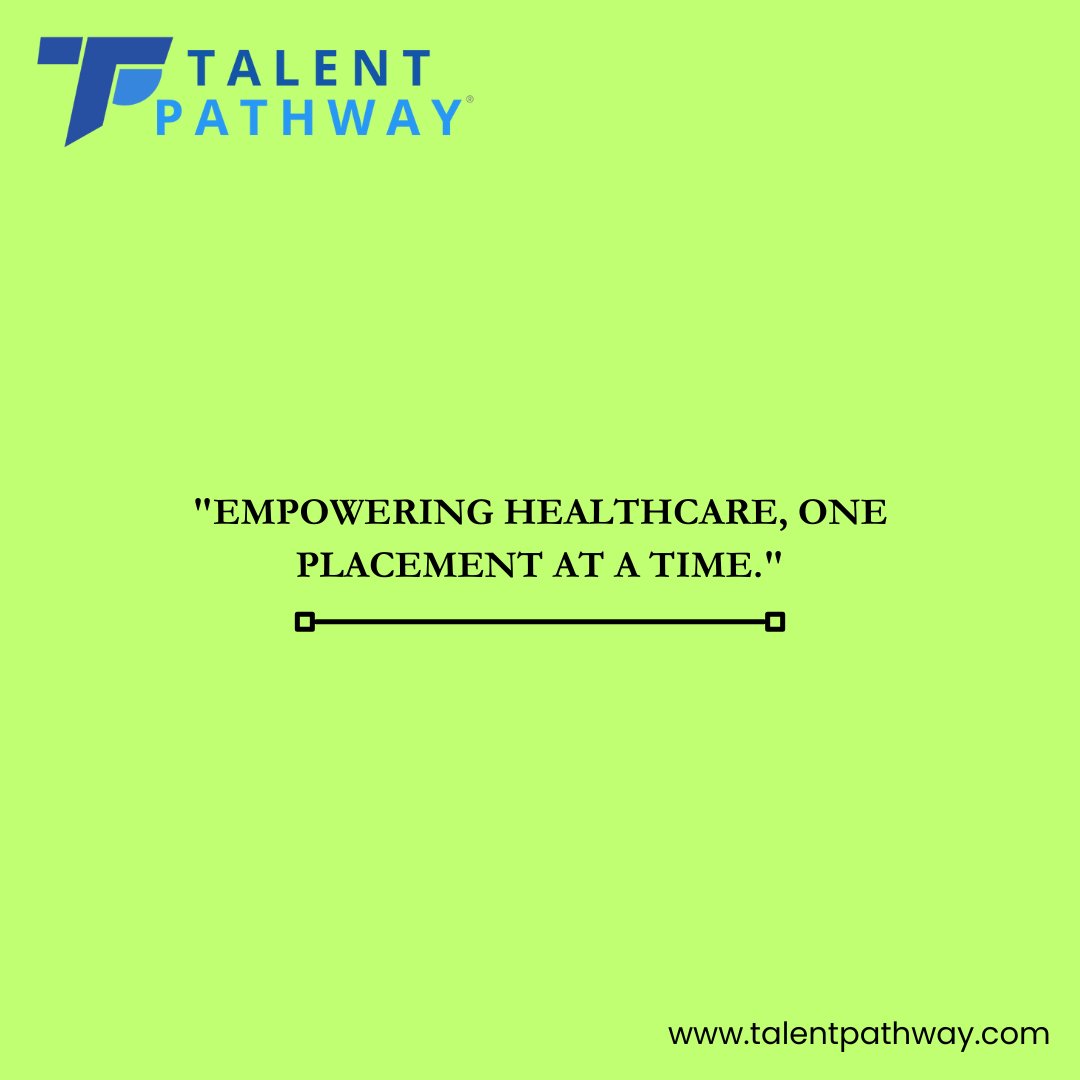 TalentPathwayUS's tweet image. Building stronger care teams starts with the right tools. Our platform helps healthcare staffing agencies find, track, and onboard credentialed professionals efficiently—so every placement makes an impact.
👉 Get started today: lnkd.in/gvsghdR7