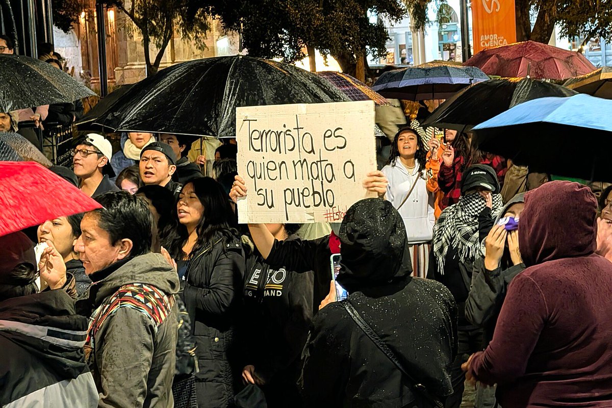 oscar_soria's tweet photo. Indigenous leaders from #Ecuador just sent a letter to #IMF's @KGeorgieva with a stark line: "They froze our accounts to open your oil fields" as President Noboa opened oil licensing rounds in their territories, and then froze their bank accounts  with no charges, no warning 👇 https://t.co/aFUP1SZg5G