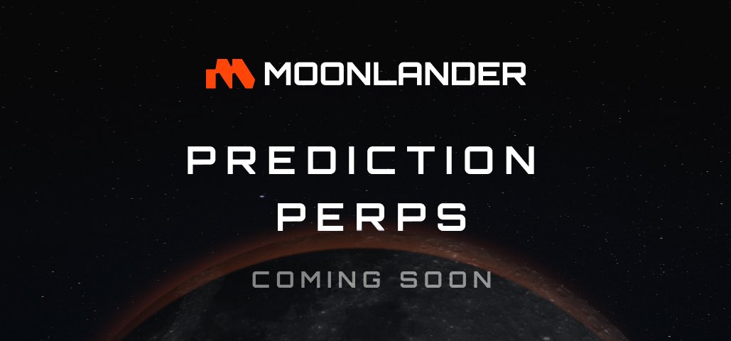 MoonlanderTrade's tweet image. 🚀 Coming Soon: Prediction Perps on Moonlander 🌕
Introducing the leveraged prediction market trading experience —
Where you don’t just guess the future. You trade it. 🔮📈