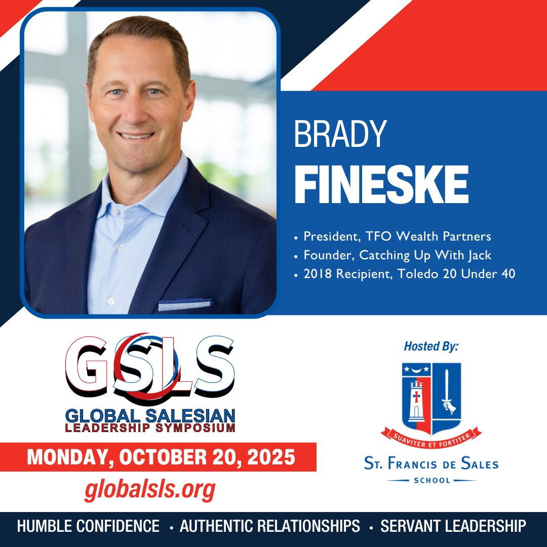 𝙂𝙎𝙇𝙎 𝘽𝙧𝙚𝙖𝙠𝙤𝙪𝙩 𝙎𝙥𝙚𝙖𝙠𝙚𝙧 - 𝘽𝙧𝙖𝙙𝙮 𝙁𝙞𝙣𝙚𝙨𝙠𝙚

Brady is the President and Family Wealth Strategist at TFO Wealth Partners

He started Catching Up With Jack, an annual event to remember his son, Jack, and raise money for pediatric cancer research.

#GSLS25