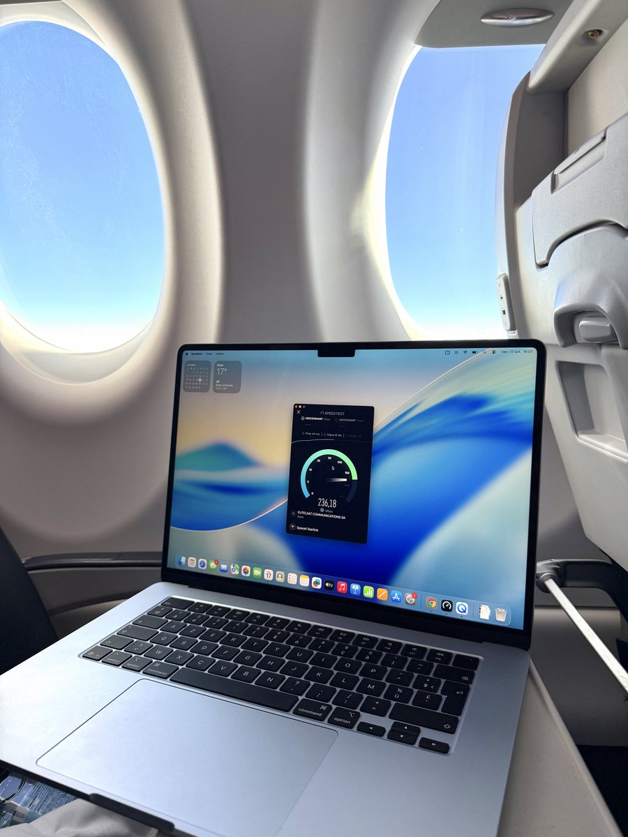 JB - TheiCollection (@theicollection) on Twitter photo On en parle du WiFi haut débit chez <a href="/AirFranceFR/">Air France FR</a> avec Starlink ?!
1️⃣ Gratuit avec son compte Flying Blue
2️⃣ On peut connecter plusieurs appareils en même temps
3️⃣ Déploiement petit à petit sur toute la flotte AirFrance et Hop (30% fin 2025 / 100% d’ici fin 2026)
J’ai pu On en parle du WiFi haut débit chez <a href="/AirFranceFR/">Air France FR</a> avec Starlink ?!
1️⃣ Gratuit avec son compte Flying Blue
2️⃣ On peut connecter plusieurs appareils en même temps
3️⃣ Déploiement petit à petit sur toute la flotte AirFrance et Hop (30% fin 2025 / 100% d’ici fin 2026)
J’ai pu