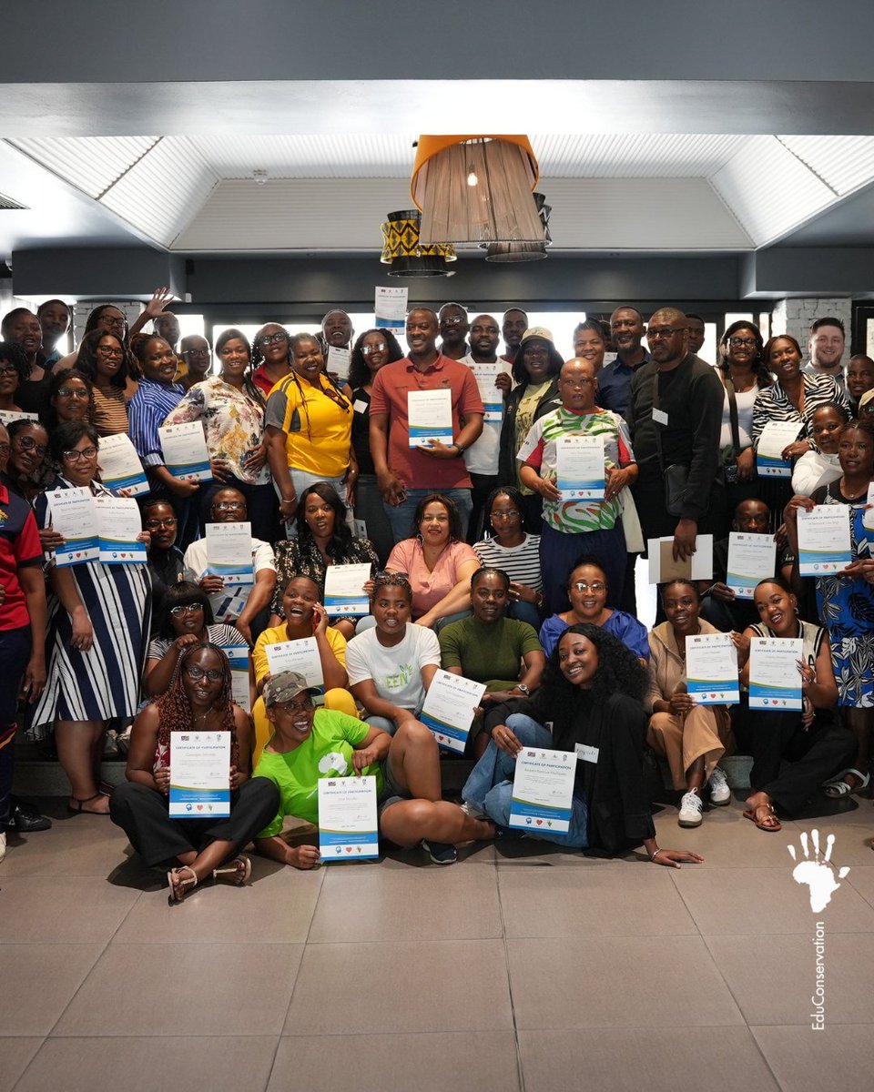 EduConservation's tweet photo. Our team of experts in #Namibia recently organised a workshop for the Heads of Department from the 30 EduConservation pilot primary schools. As guardians of our project, they manage the use and storage of the material and supervise teacher training in schools!
Take a look!
– https://t.co/kjgOUAczxE