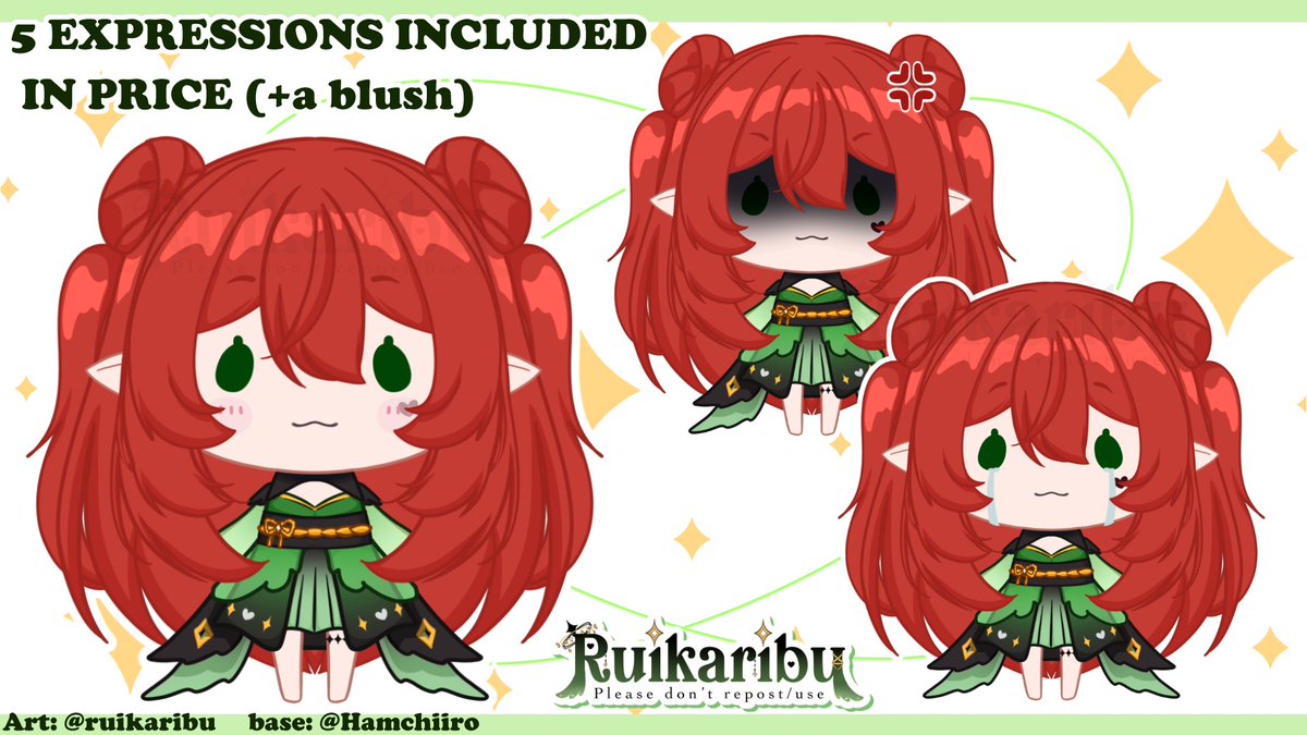 YCH CHIBI VTUBER MODEL COMMISSIONS ARE OPEN ON MY VGEN!

7 SLOTS ONLY.