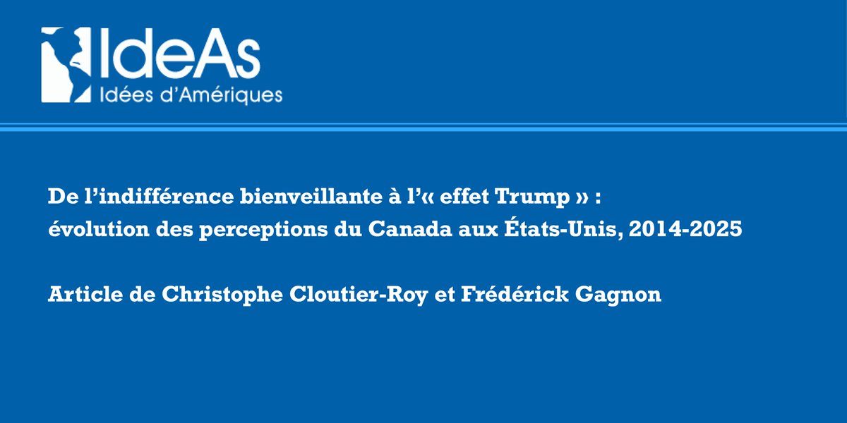 RDandurand's tweet photo. 🇺🇸🇨🇦Nouvel article signé par @ChristoCloutier &amp; @gagnonfrederick

Pour mieux comprendre la rhétorique trumpienne à l’égard du Canada et «l'effet Trump» sur la relation entre le #Canada et les #EtatsUnis 👉https://t.co/6qxqBu4KxJ https://t.co/IR7KY3VWqU