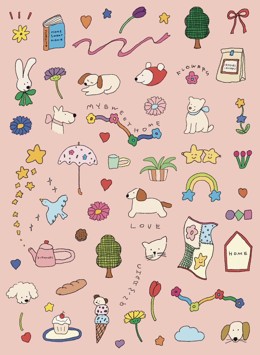irodori_irodoru's tweet photo. 💌🏠😴📚🎀🐶⭐️ https://t.co/fydzLyzSEk