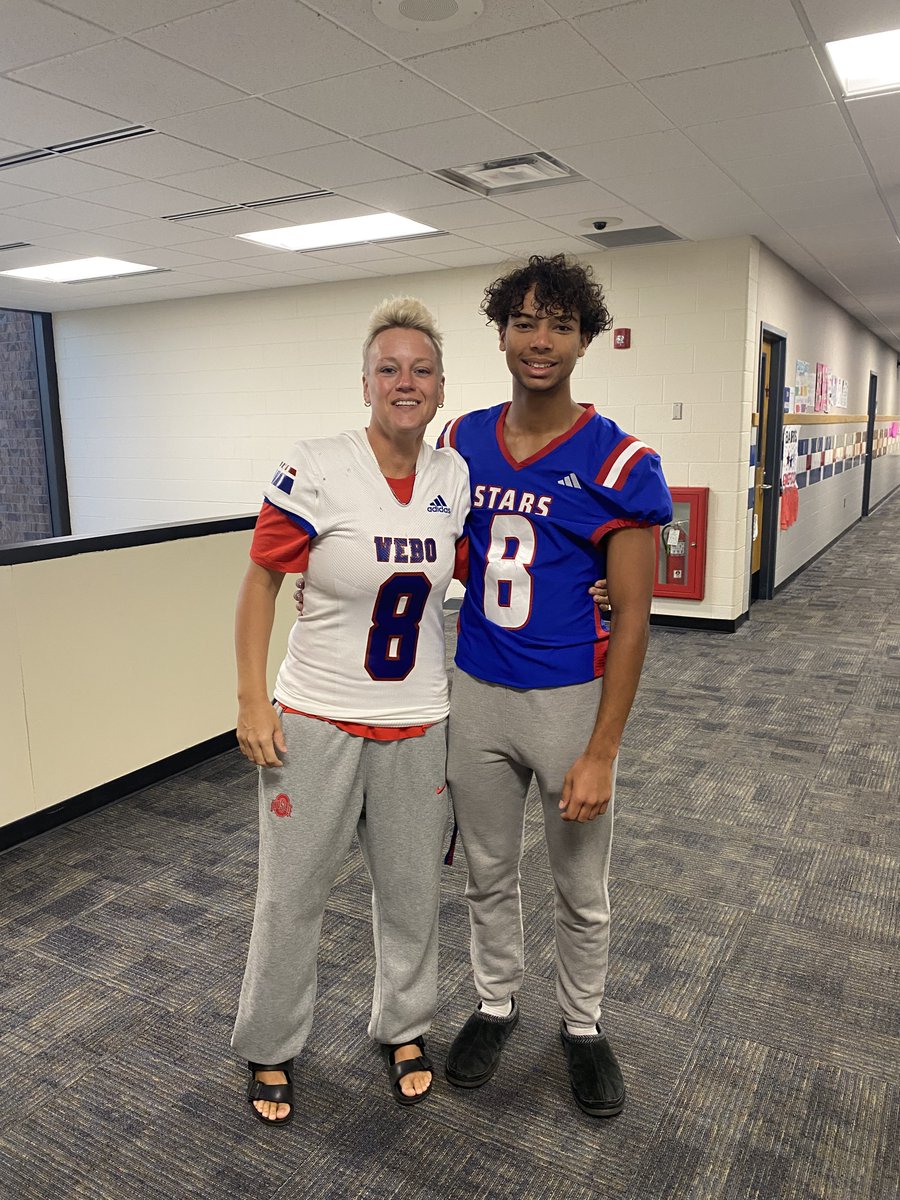 KatiePilk4's tweet photo. So honored that I was chosen to wear a senior jersey this year! Watching Malaki go from a awkward 7th grader to the young man he is today has been one of the best parts of my job. His big heart, kind soul, and dedication to overcoming the odds are truly inspiring. Let's Go, 8! https://t.co/UMEHwTrM3g
