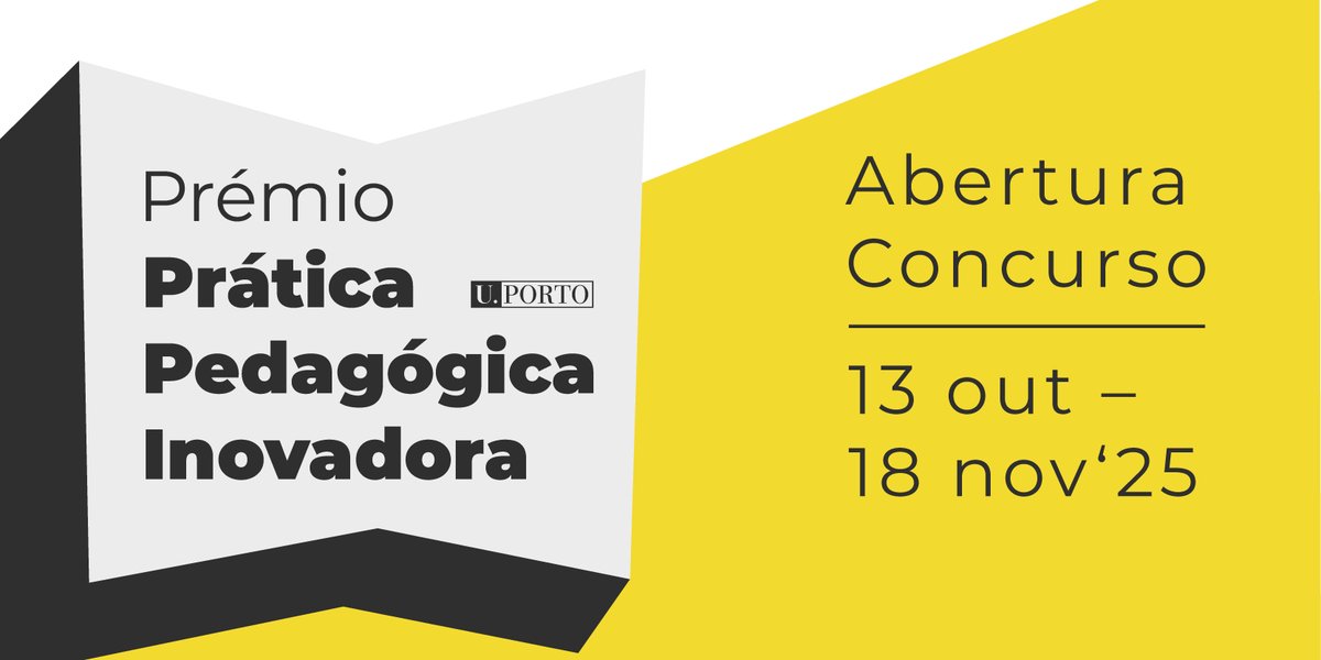 💡 Estão abertas as candidaturas ao Prémio Prática Pedagógica Inovadora 2025/26!

Esta iniciativa distingue docentes que desenvolvem práticas de ensino/aprendizagem criativas, com impacto e qualidade reconhecida. 

+info 👉 s.up.pt/iqnn