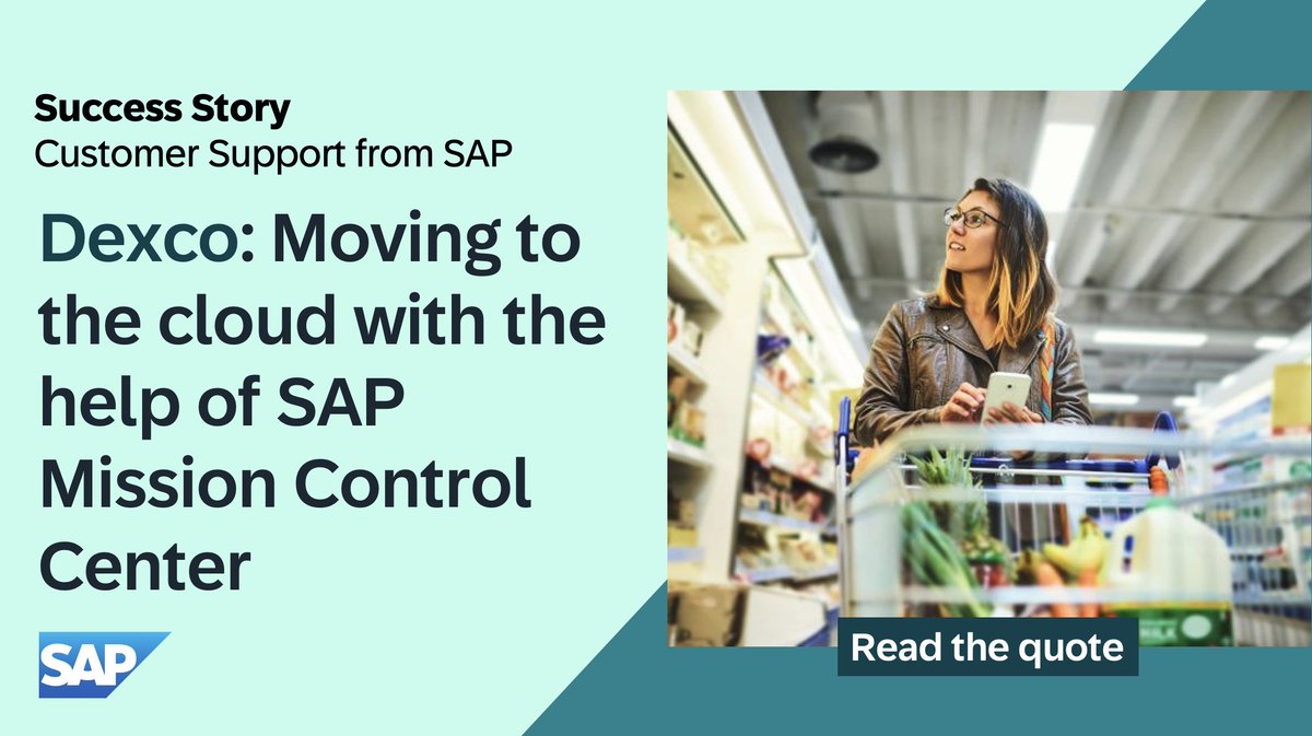 rafasaray's tweet photo. Learn how Dexco transitioned to the cloud while increasing customer satisfaction and avoiding financial loss with assistance from SAP Mission Control Center.

Read the quote: https://t.co/vxavAOCsTr https://t.co/uHdtwabmWz