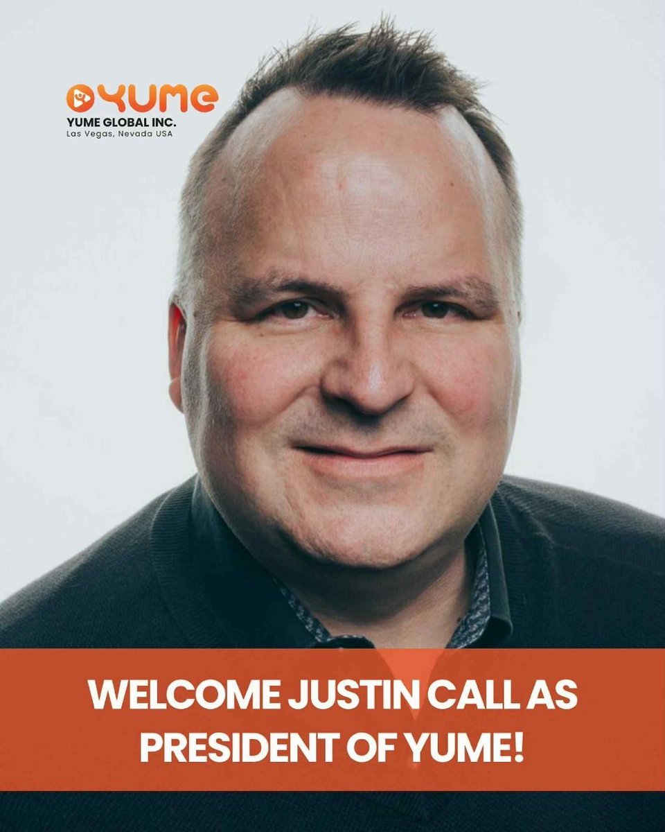 yumemusicglobal's tweet photo. Thrilled to welcome Justin Call as YUME’s new President! With 20+ years of leadership, he’s set to drive our next wave of growth &amp; innovation.

Please join us in welcoming Justin Call to the YUME family! 
#YUMEGlobal #WelcomeJustinCall #NewEraOfInnovation https://t.co/3S5tK7UDY6