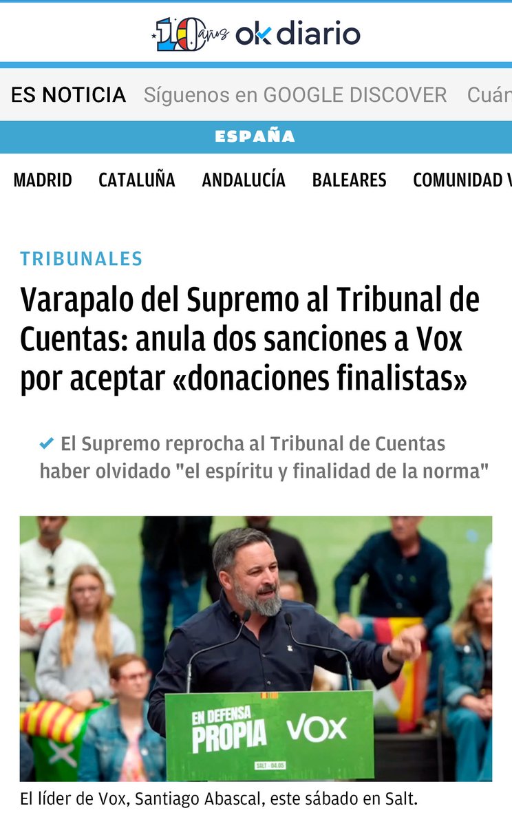 Semana ‘horribilis’ dice:

✅ lo del #12deOctubre un acierto total. El Rey se ha abandonado solo. Por no hablar de la dedicatoria de Morante a #Abascal 
✅El #pp trata de imitar a #Vox con lo de la inmigración y cae en el ridículo 2 días después. 
✅ Y el TS pone a mamar a todos