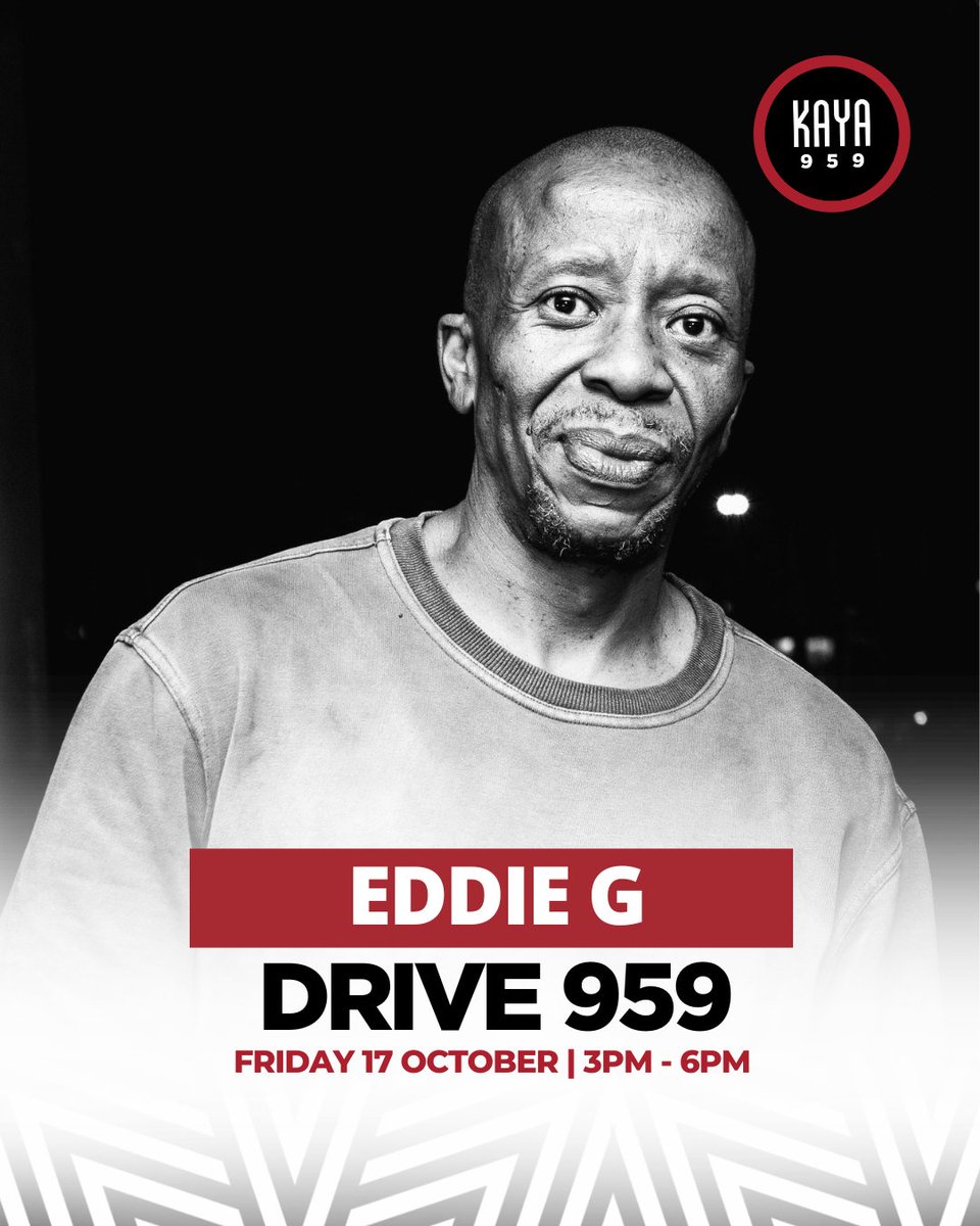 KayaON959's tweet photo. Let's go! It's time for the #Drive959Mix

🎶 Eddie G
⏰ 17h30

Get ready for a fun-filled weekend.

#Drive959 #FridayMixOnKaya959 https://t.co/0cSVtnJz9N