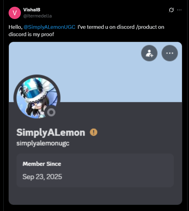 SimplyALemonUGC's tweet image. and somehow when i thought i was away from all of this and back on my feet
someone still manages to target me :/ I dont understand
@discord @discord_support