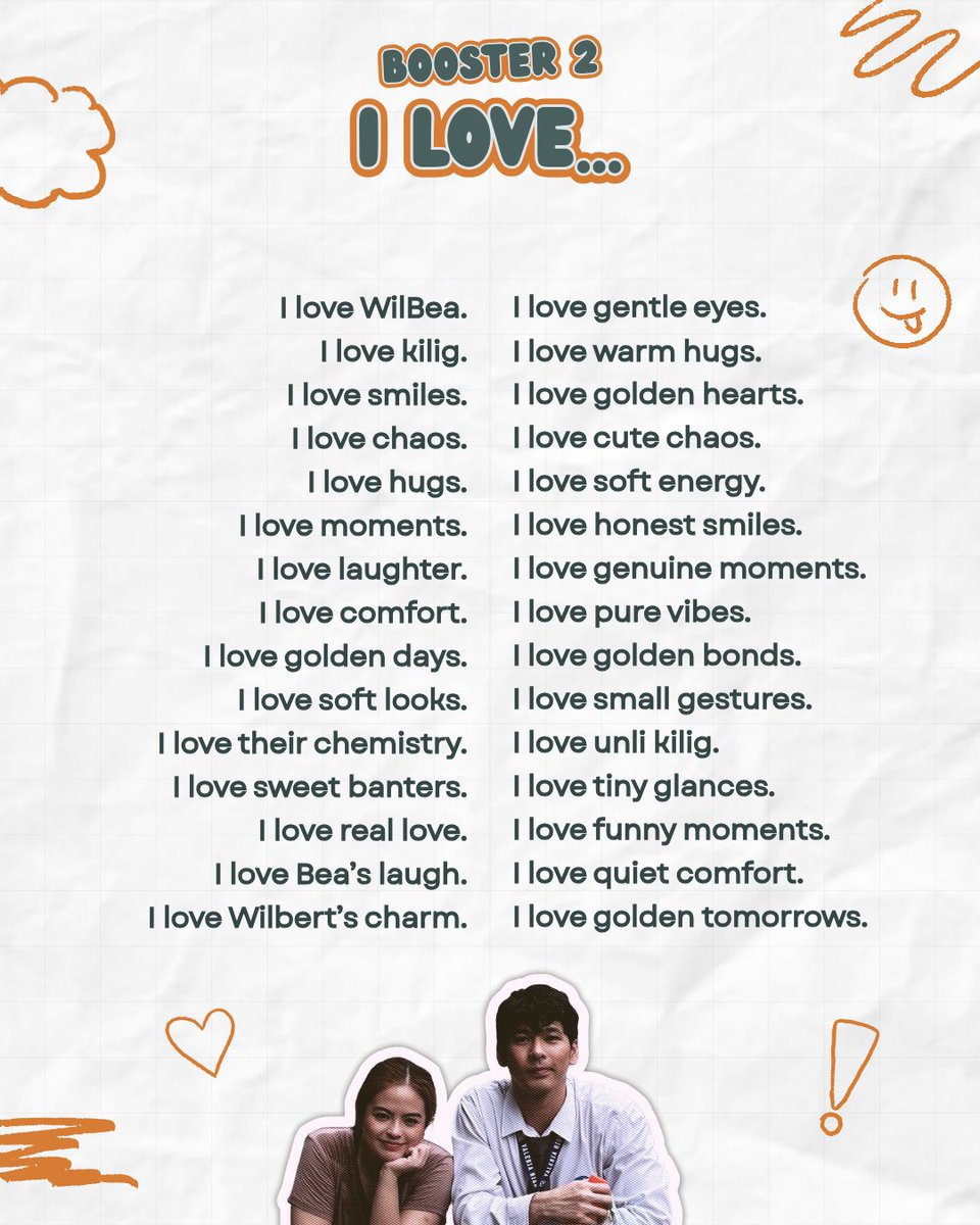 wilbea_ofc's tweet photo. Tag Booster 2

I love...

Please engage and use only the official tags. 

GSOT FIRST LOVE 

#GSOTTheBeginningOfUs
#GoldenSceneryOfTomorrow https://t.co/stErLMvSJX