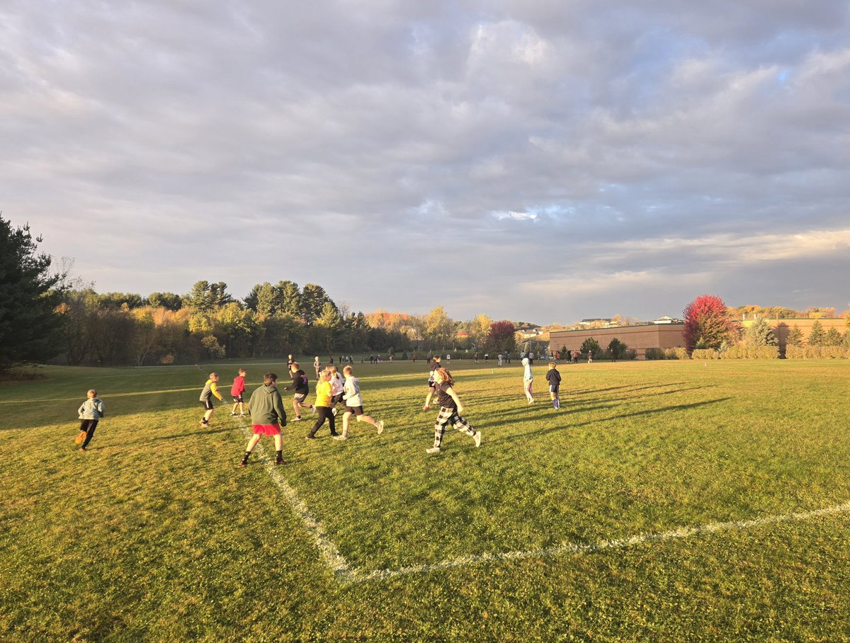CoachPreusse's tweet photo. Great morning for our Fuel Up to Play 60 Flag Football League here at @MenomonieMiddle! https://t.co/Z3vhwrld2D
