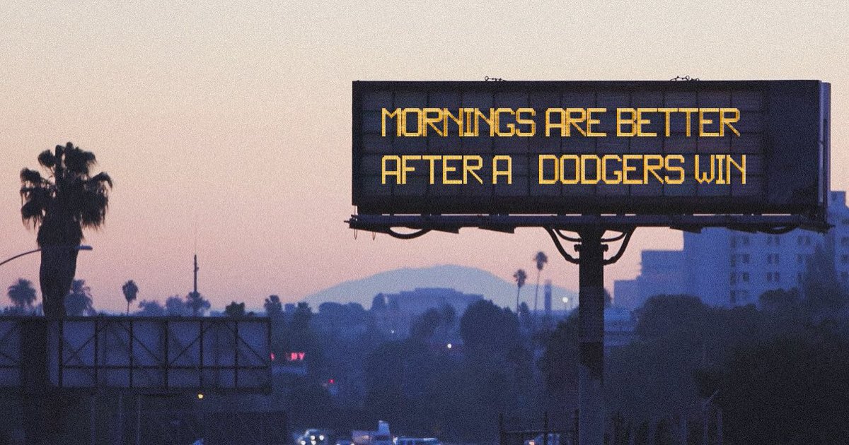 DoyersDave's tweet photo. Good Morning 
#LetsGoDodgers https://t.co/R4zIAr7GtP