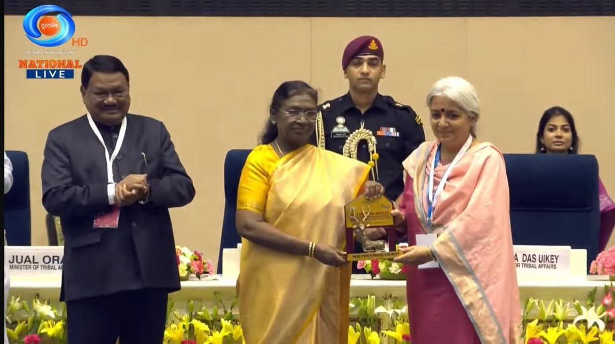 Congratulations Indu ji for such an acknowledgement of your performance . It is a well deserved award . I feel personally elated .⁦<a href="/dcbandipora/">Deputy Commissioner Bandipora</a>⁩ ⁦<a href="/TribalAffairsIn/">Ministry of Tribal Affairs, Govt. of India</a>⁩