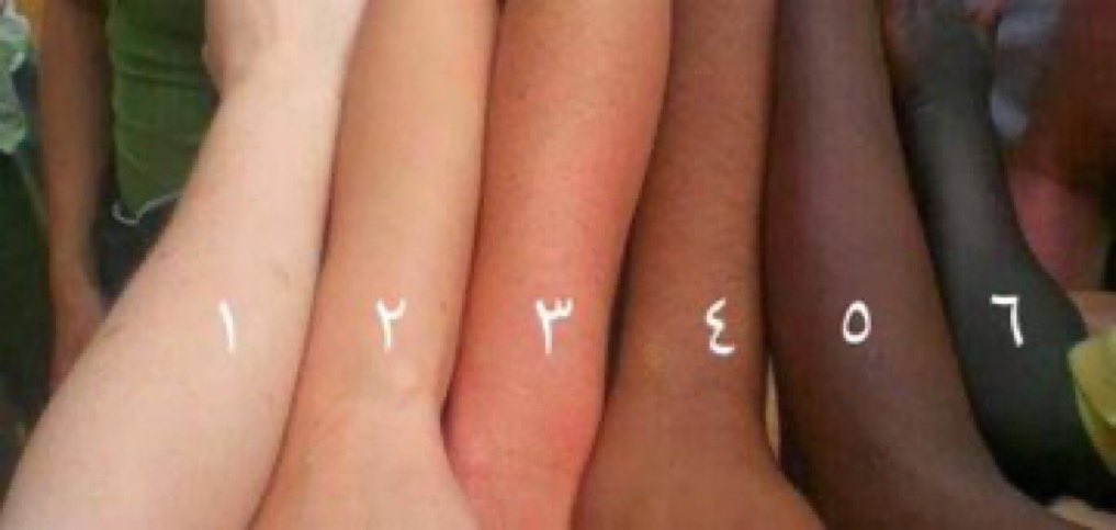 2ttttl's tweet image. بشرتك اي لون فيهم ؟

من غير كذب