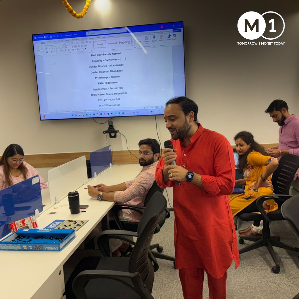M1xchange's tweet image. Festive cheer, team spirit, and shared celebrations! ✨
At #M1xchange, our #Diwali celebration was all about togetherness, joy, and the values that power progress. 🌟
#TeamM1 #FestiveVibes #WorkplaceCulture #DiwaliCelebration #TogetherWeGrow