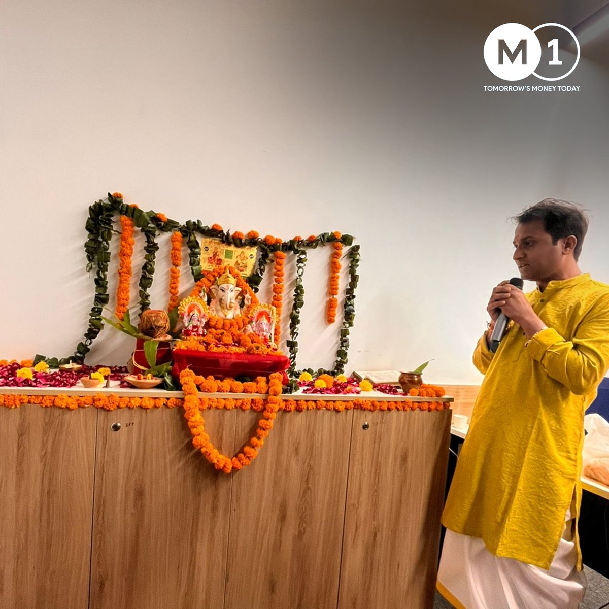 M1xchange's tweet image. Festive cheer, team spirit, and shared celebrations! ✨
At #M1xchange, our #Diwali celebration was all about togetherness, joy, and the values that power progress. 🌟
#TeamM1 #FestiveVibes #WorkplaceCulture #DiwaliCelebration #TogetherWeGrow