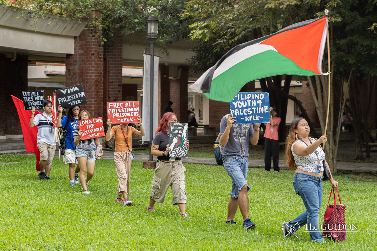 TheGUIDON's tweet image. IN PHOTOS: The “Encampment Against Facism and Genocide,” initiative spearheaded by Ateneo 4 Palestine, together with One Big Fight for Humans Right and Democracy, was held earlier today, October 17, at the Science Education Complex (SEC) Field. The event rallied students and…