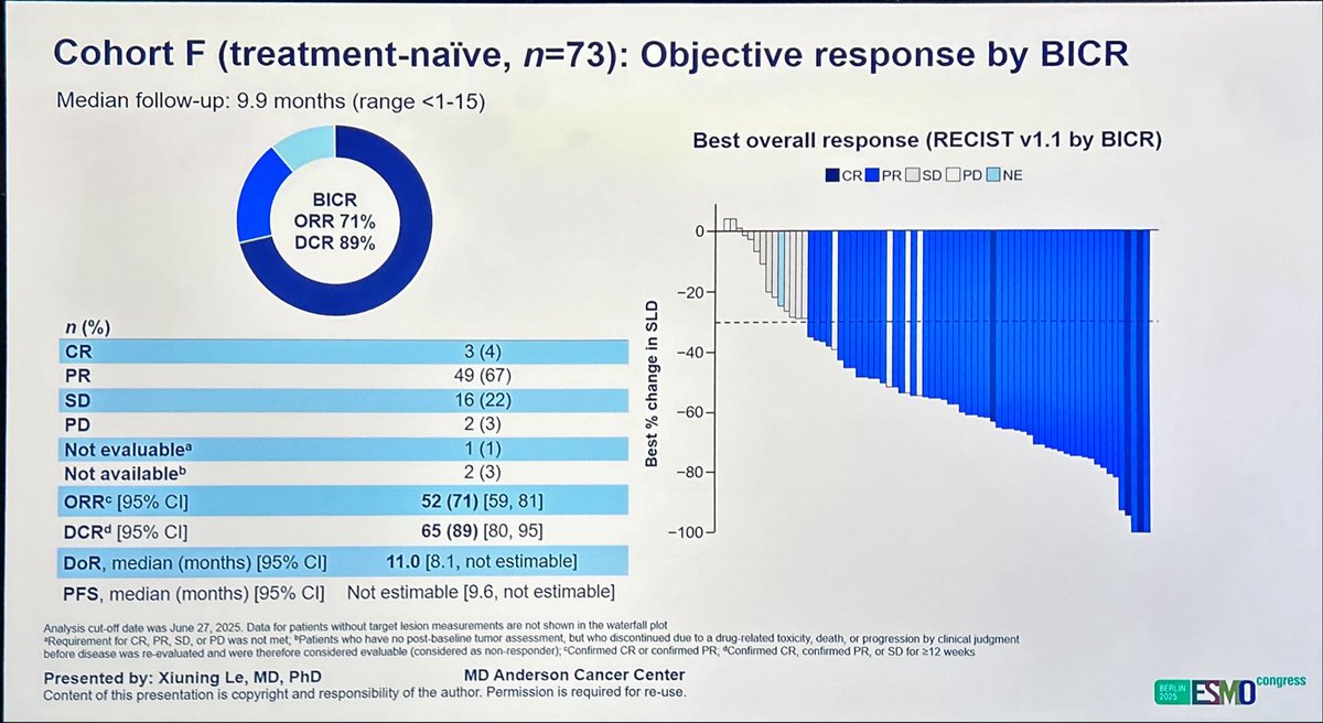 JordiRemon's tweet photo. HER2 TKI for HER2m NSCLC are real again (new zombies) with outstanding activity. What is best TKI? Toxicity will count. Next challenge: TKI vs Trastuzumab in 1st line? Best sequentil approach? Combo TKI and Chemo? #ESMO25. https://t.co/DZJjErkZg5