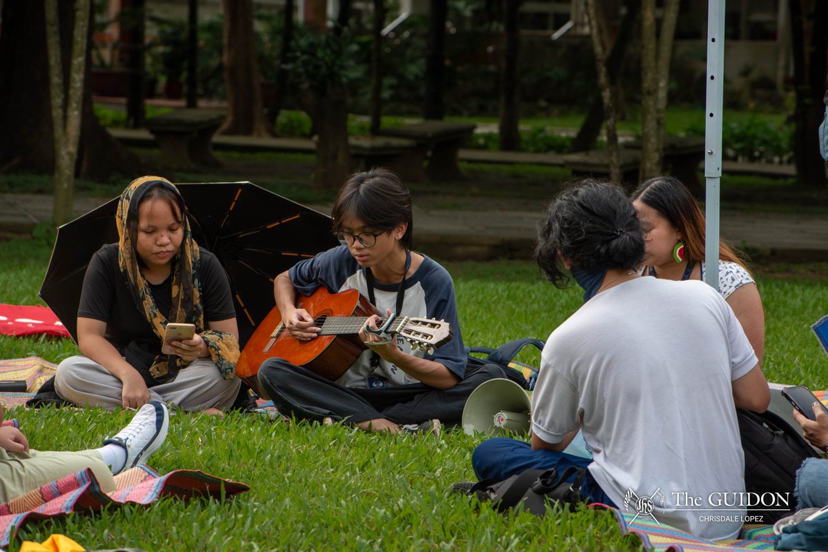 TheGUIDON's tweet image. IN PHOTOS: The “Encampment Against Facism and Genocide,” initiative spearheaded by Ateneo 4 Palestine, together with One Big Fight for Humans Right and Democracy, was held earlier today, October 17, at the Science Education Complex (SEC) Field. The event rallied students and…