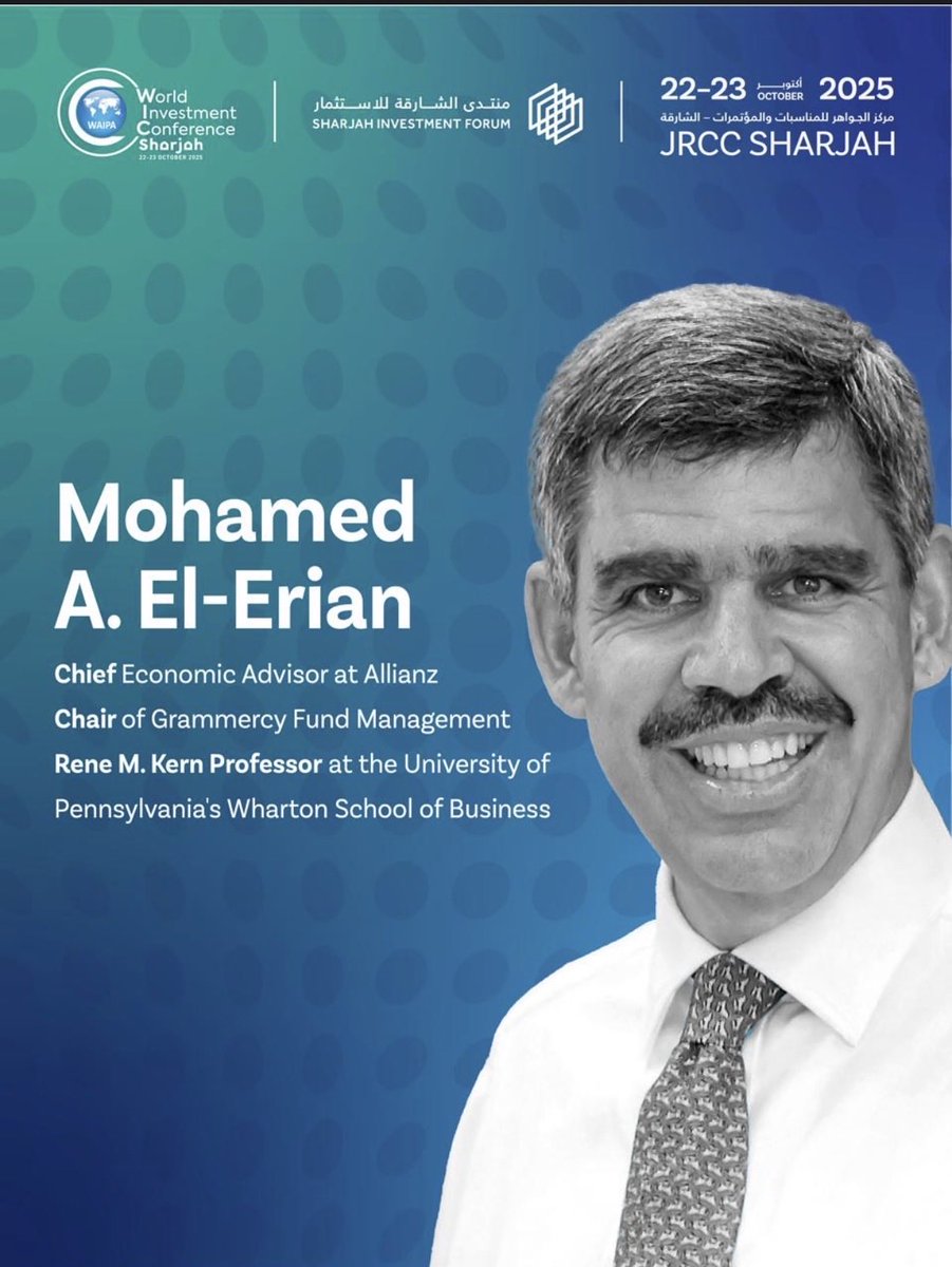 elerianm's tweet image. Looking forward to next week’s conference.
registration.wic-sif.com/index/registra…
#economy #markets @investinsharjah