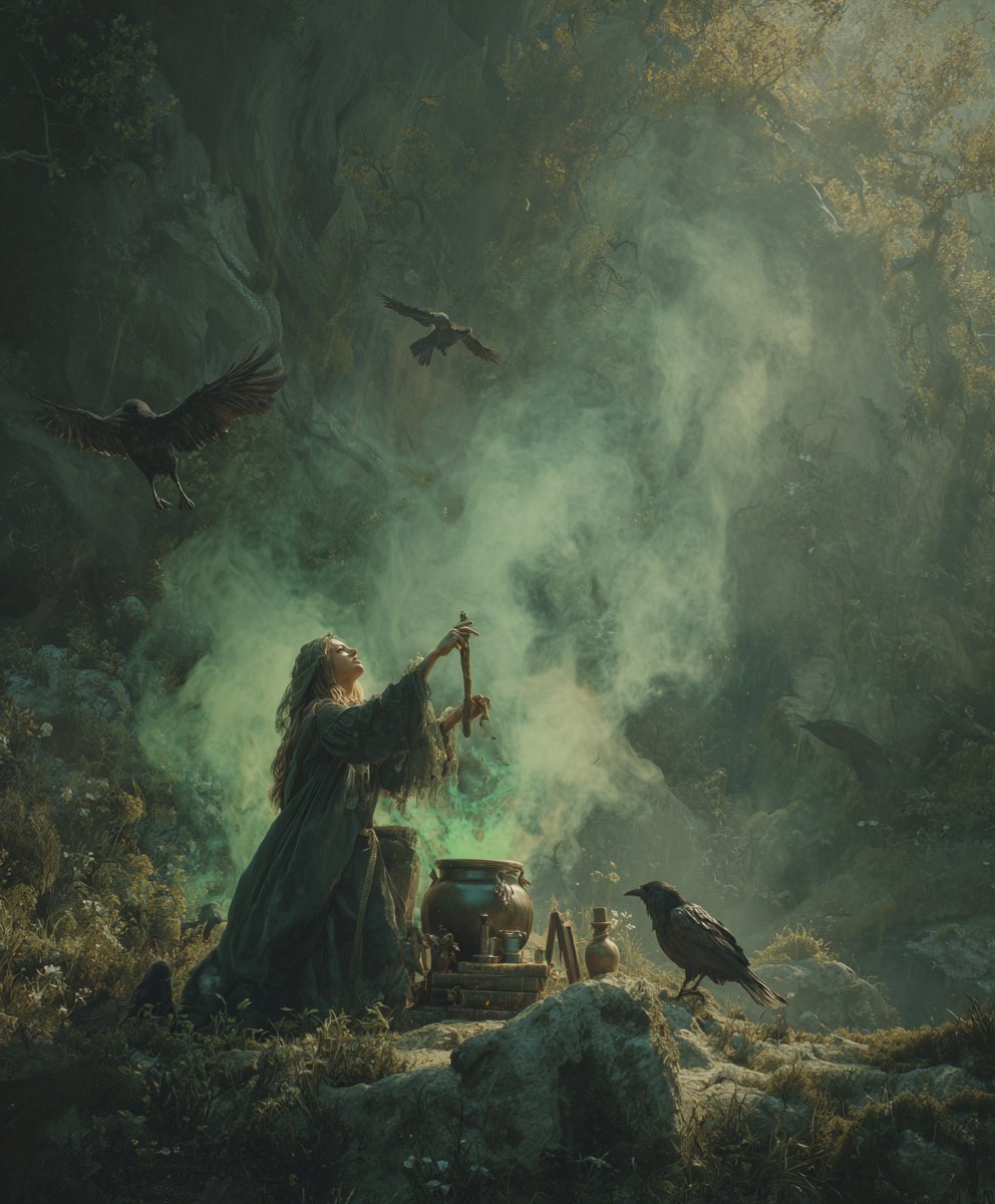 mathemart_'s tweet image. What kind of wicked elixir is boiling in the witch&apos;s cauldron? 🐦‍⬛