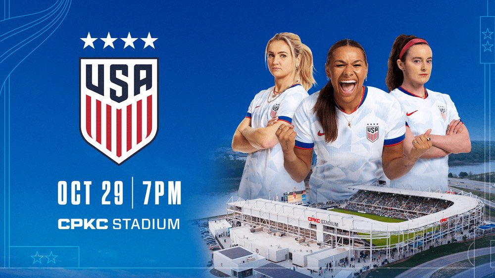 We have 4 tickets to the USA women’s national team game at CPKC stadium on Wednesday night October 29th. They are in the first row!  Message me if you are interested! ⚽️🏟️😎
