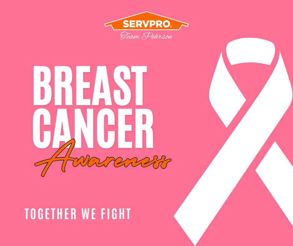 At SERVPRO, we proudly support the movement this October to honor Breast Cancer Awareness Month. This is a time to unite in raising awareness, supporting survivors, remembering those we've lost, and championing the fight against breast cancer.

#thinkpink #BreastCancerAwareness