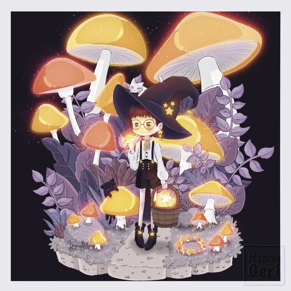 say hello to Witch Yoongi 2025!🥳

he got a new haircut and therefore a new outfit!😎💜

Just in time for Halloween, Witch Yoongi went into the mushroom forest to get some magic mushrooms. He wants to make new love potions🥹💕

couldnt decide which version🤣

#witchyoongi