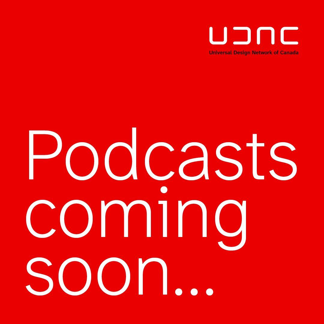 udncanada's tweet photo. All In is the podcast where design meets inclusion — and everyone gets a  seat at the table. Each episode features conversations with directors  leading the way in design, technology, and accessibility — proving that  when we design for everyone, we all win. Coming soon… https://t.co/pPkAUlYZs2