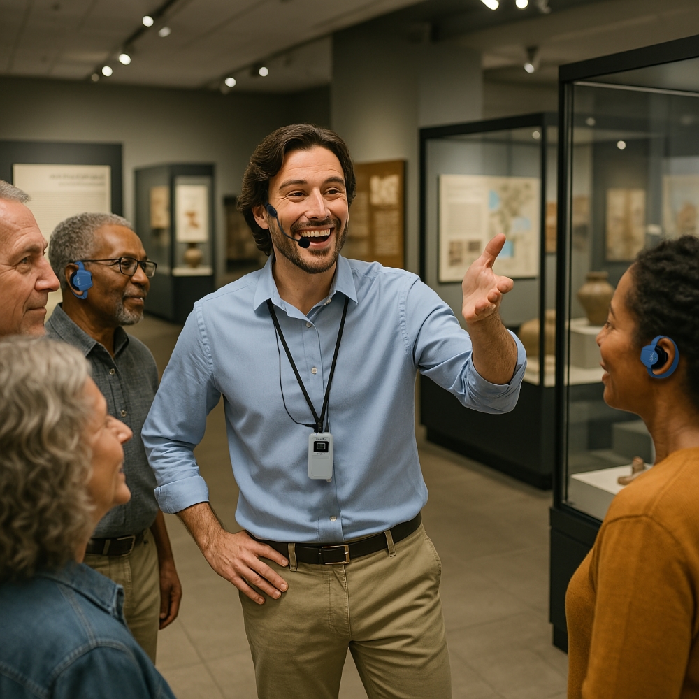 tourtalksystem's tweet photo. The TT 21 system ensures everybody on the tour can hear the guide without disturbing other visitors in the vicinity, making it ideal for Galleries, Museums and other Attractions.

https://t.co/DLoZaLNYAj https://t.co/iqRQEnyv3O