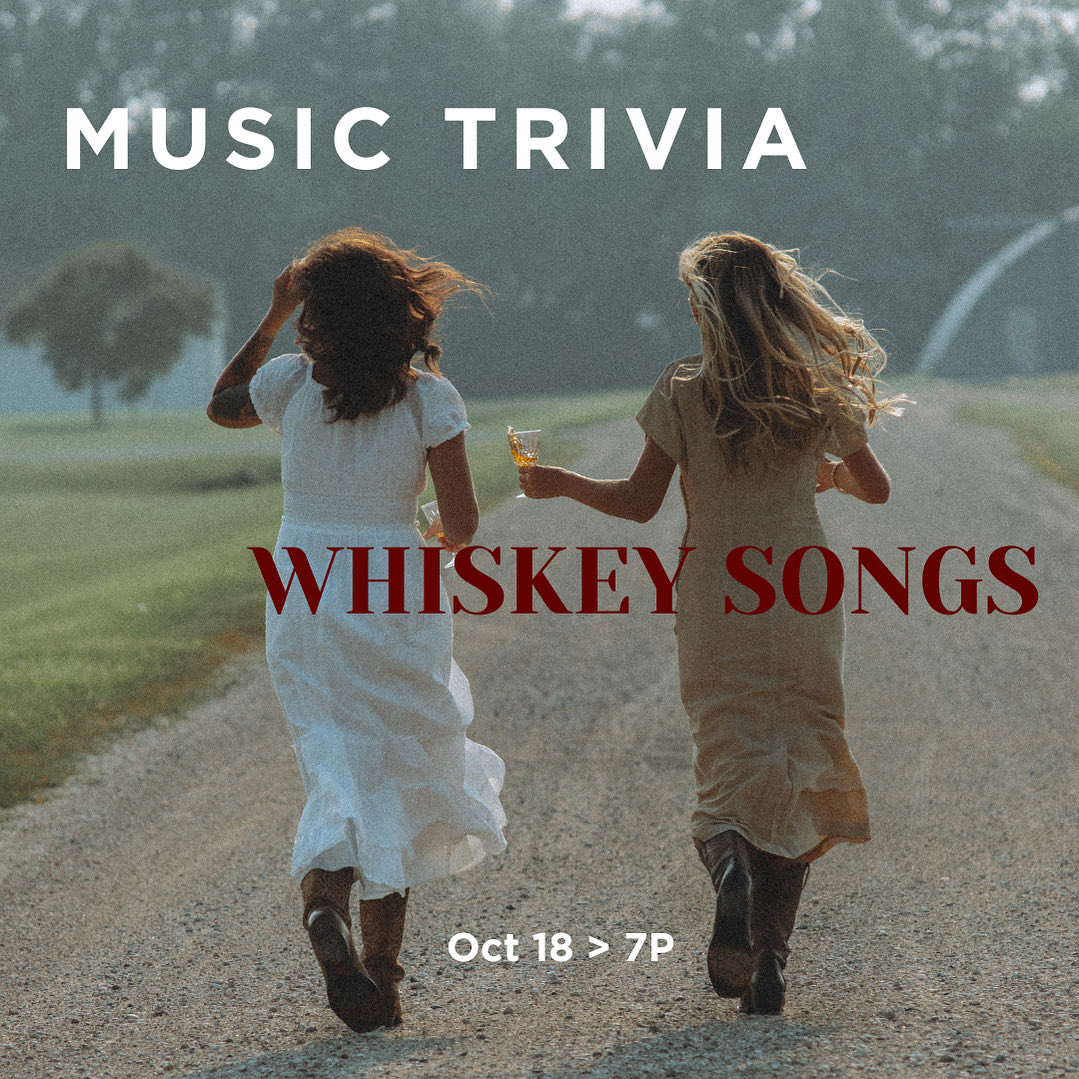 Grab your whiskey friends and join us for Music Trivia tomorrow, Saturday Oct 18 at 7P with Jacob Maier! #musictrivia #whiskey #farnorthspirits