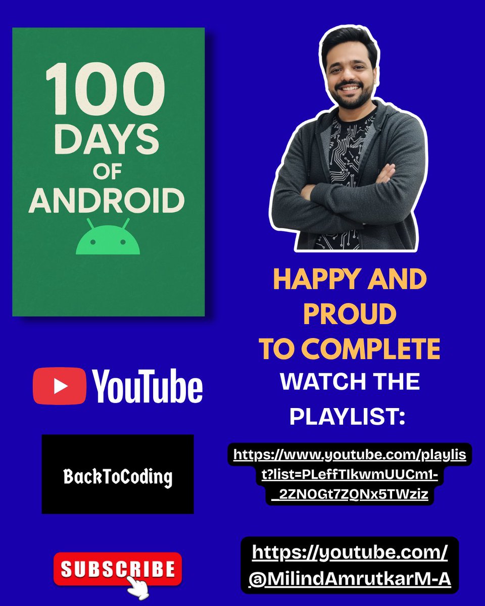 BackToCoding's tweet image. Was the 100 Days of Android series helpful?
Reply -> Yes/No